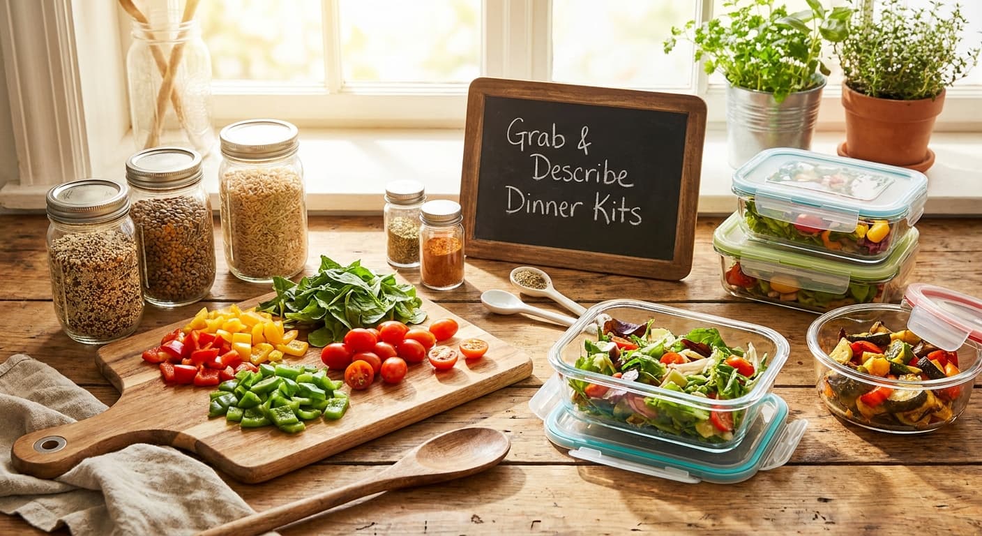 Stop Staring at the Fridge: A Grab-and-Describe Reset Ritual for Weeknight Dinners
