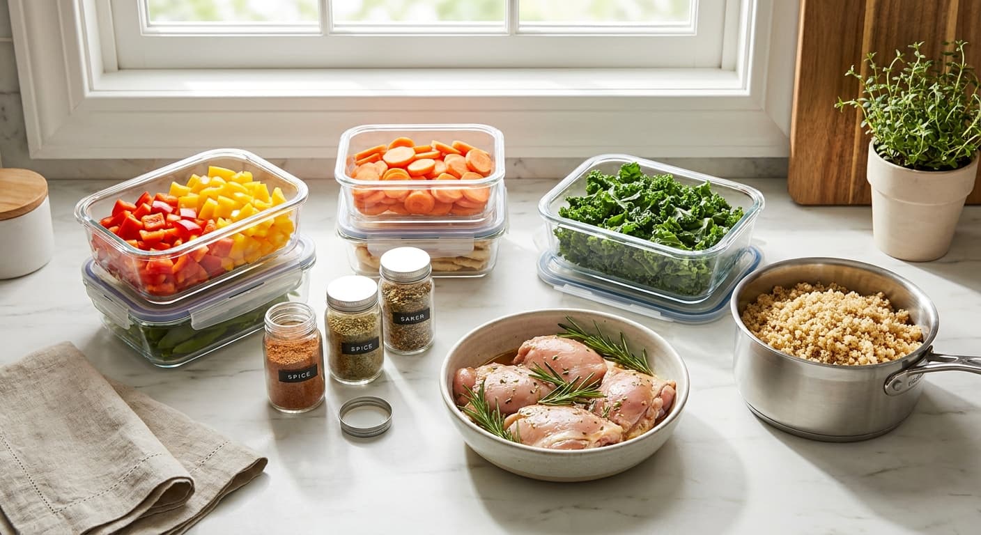 Sunday Ingredient Prep: Your Secret Weapon for Stress-Free Weeknight Dinners